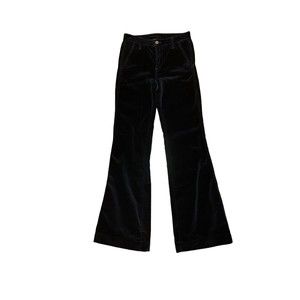 Tory Burch‎ Pants Velvet Black Size 24 High Waisted Flare